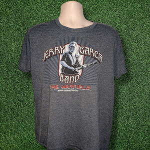 Jerry Garcia Band Tee - Liquid Blue - The Warfield San Francisco - LARGE